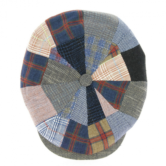 Hatteras Patchwork Cap in Linen, Wool & Cotton - Stetson