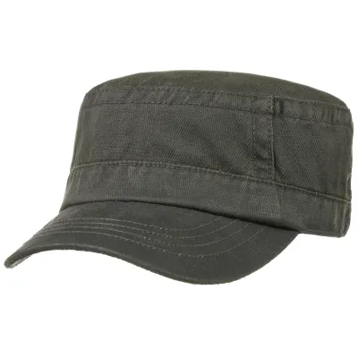 Casquette Army Coton Noire & Kaki- Stetson Reference : 10146 | Chapellerie Traclet