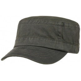 Black & Khaki Cotton Army Cap - Stetson