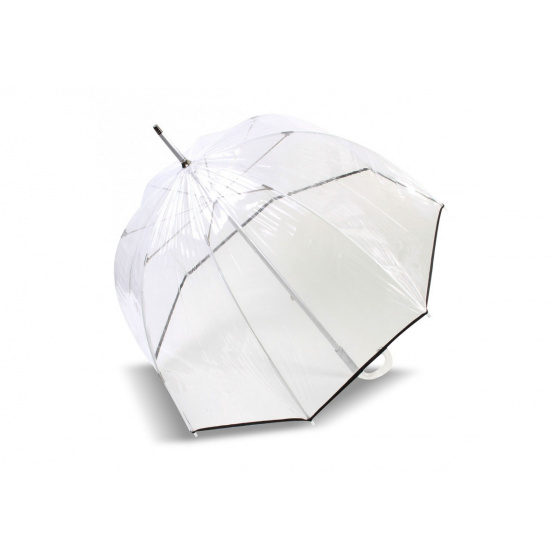 Umbrella Bell Transparent Black- Isotoner