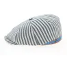 Casquette Hatteras Forli avec Rayures Bleues Coton- Traclet Reference : 10155 | Chapellerie Traclet
