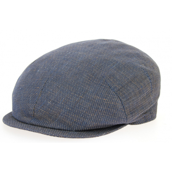 Bagnone Blue Flat Cap Linen & Cotton - ALFONSO D'ESTE