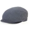 Bagnone Blue Flat Cap Linen & Cotton - Traclet Reference: 10156 | Traclet Hat Shop