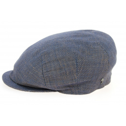 Bagnone Flat Cap Blue Linen & Cotton- ALFONSO D'ESTE