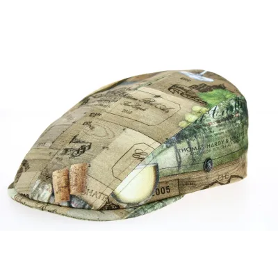 Burgundy Vintage Cotton Domed Cap - City Sport Reference: 9071 | Chapellerie Traclet