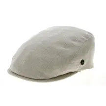 Casquette Plate Anvers Beige Lin- City Sport Reference : 10161 | Chapellerie Traclet