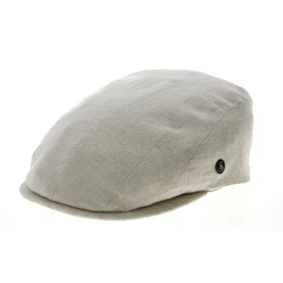 Anvers Beige Linen Flat Cap - City Sport Reference: 10161 | Chapellerie Traclet