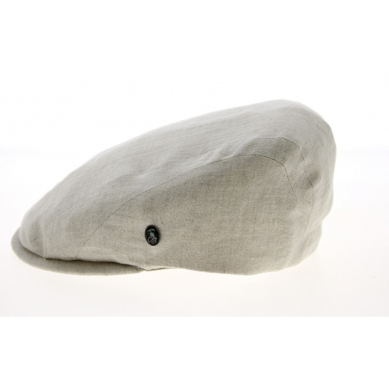 Anvers Beige Linen Flat Cap - City Sport