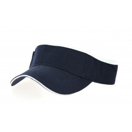 Visor Cap Cotton Navy 