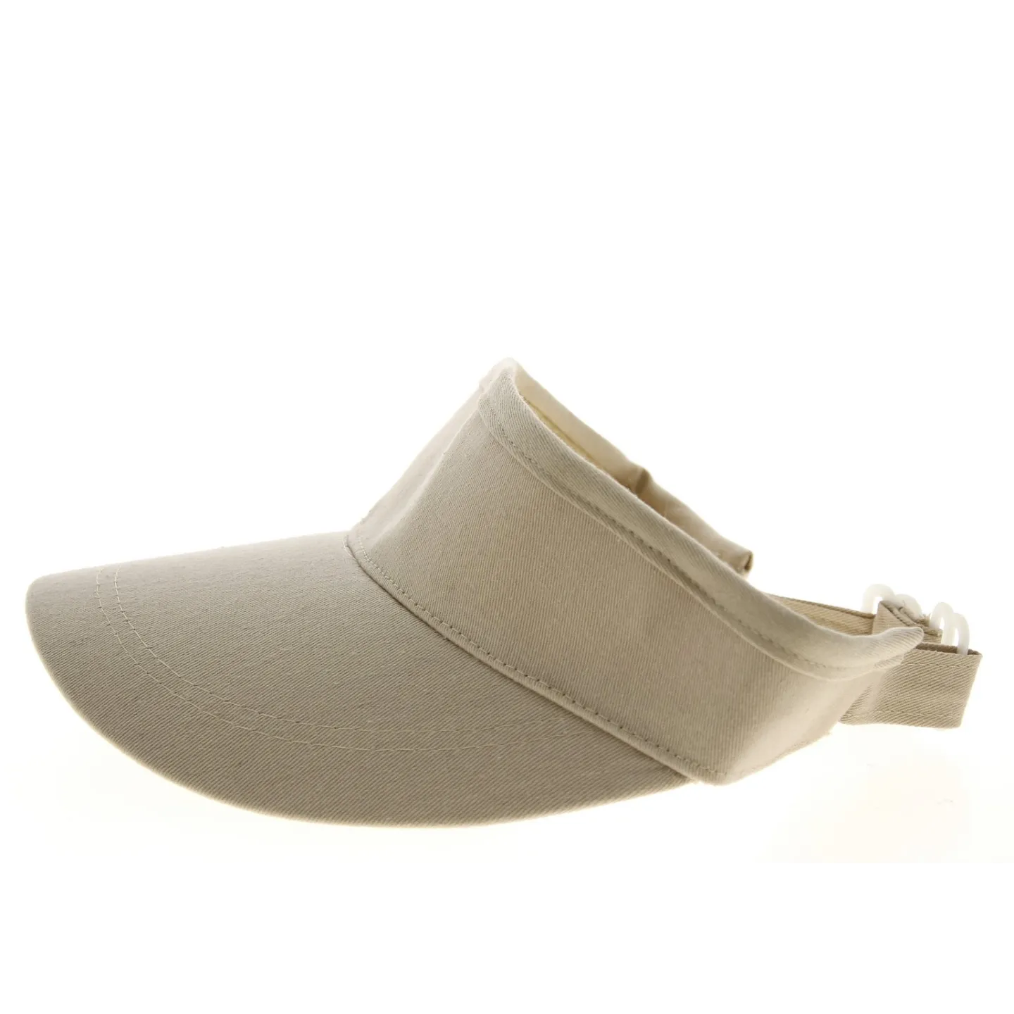 Beige Cotton Visor - Traclet Reference: 10176 | Traclet Hat Shop