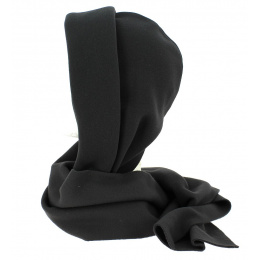 Women's Black Fleece Hoodie made in France - Traclet