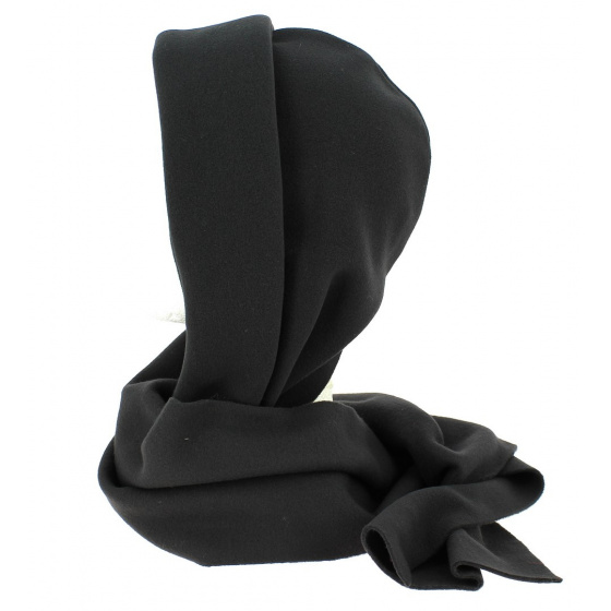 Women's Vairé Black Fleece Hood made in France - Traclet