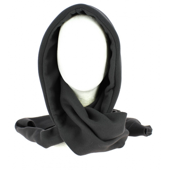 Capuche Femme Vairé Polaire Noire made in France - Traclet