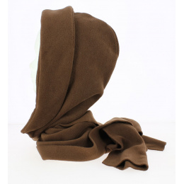 Women's Brown Fleece Vairé Hood - Traclet