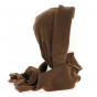 Women's Brown Fleece Vairé Hood - Traclet