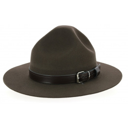 Dark Brown Wool Felt Scout Hat - Guerra 1855