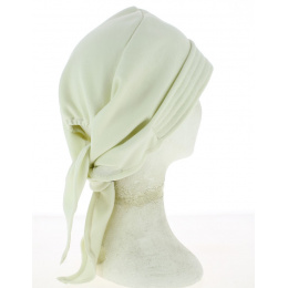Ecru Cotton Chemo Headscarf Turban - Traclet