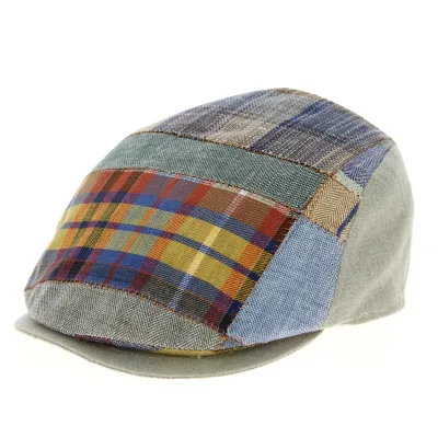 Domiti Rounded Patchwork Linen Cap - Mtm Reference: 10189 | Traclet Hat Shop