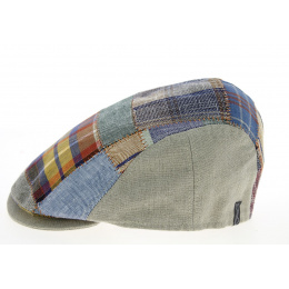 Domiti Rounded Patchwork Linen Cap - Mtm