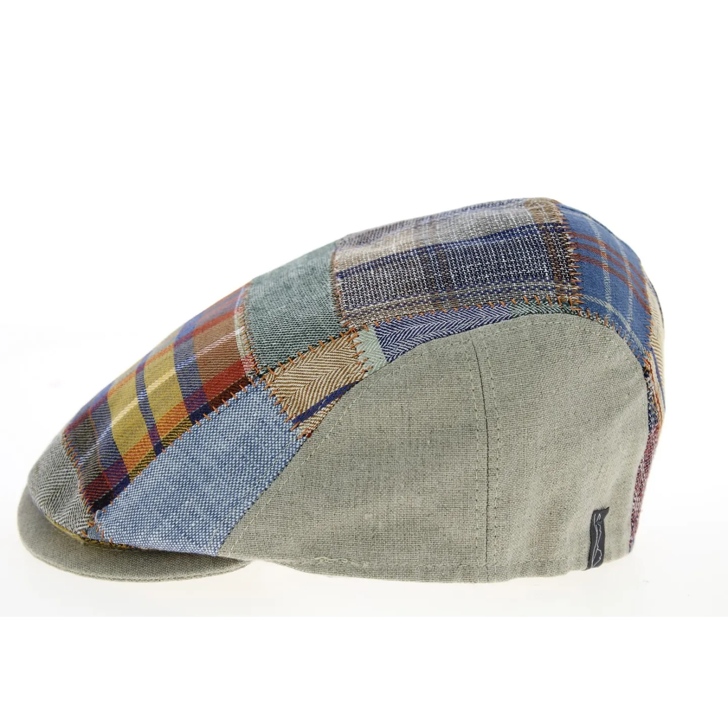 Domiti Rounded Patchwork Linen Cap - Mtm Reference: 10189 | Traclet Hat Shop