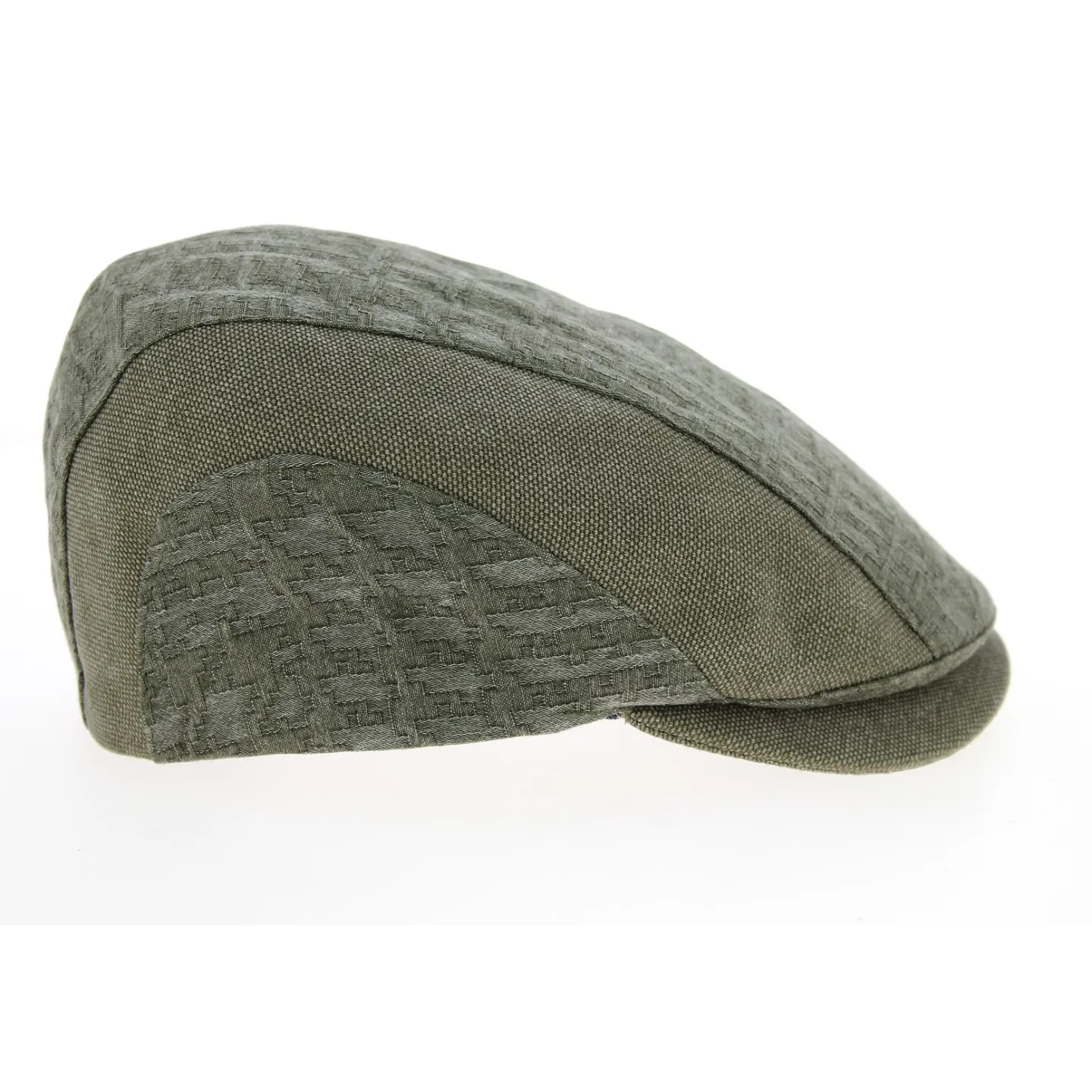 Green Cotton Hadien Curved Cap - Mtm Reference: 10190 | Traclet Hat Shop