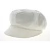 Elorine Off-White Linen Newsboy Cap - Mtm Reference: 10193 | Traclet Hat Shop