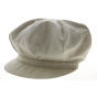 Sand Linen Rasta Newsboy Cap - Mtm