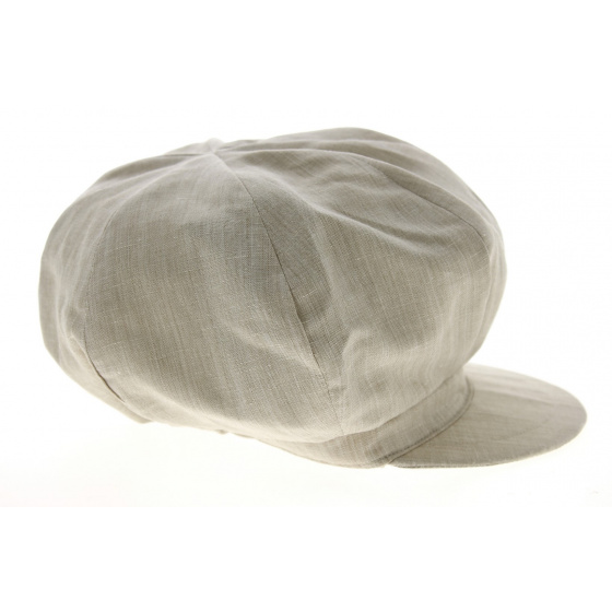 Sand Linen Rasta Newsboy Cap - Mtm Sand Linen Rasta Newsboy Cap - Mtm