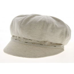 Bronze Linen Newsboy Cap - Mtm