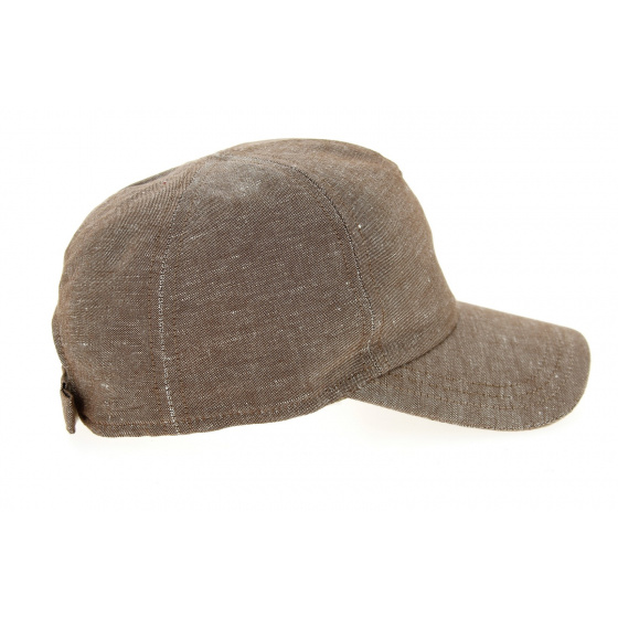Casquette Américaine United Coton & Lin Tabac- Mtm Casquette Américaine United Coton & Lin Tabac- Mtm