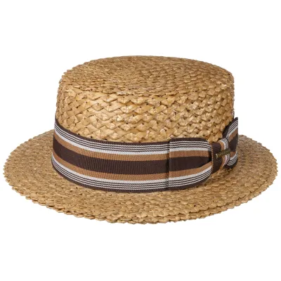 Canotier Vintage Paille Naturelle- Stetson Reference : 10197 | Chapellerie Traclet