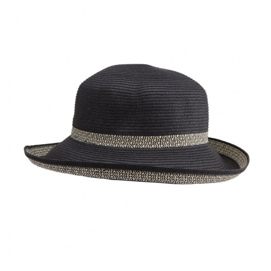 Chapeau Breton Femme Très Chic Noir & Ivoire- Emthunzini Hats Chapeau Breton Femme Très Chic Noir & Ivoire- Emthunzini Hats