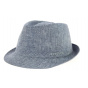 Osceola trilby hat in blue linen Stetson
