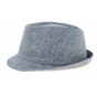Osceola trilby hat in blue linen Stetson