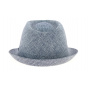 Osceola trilby hat in blue linen Stetson