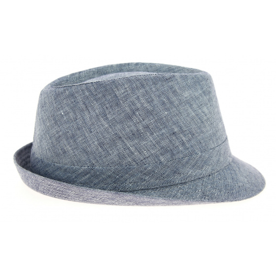 Chapeau Osceola trilby en lin bleu Stetson