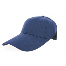 Navy Blue Cotton Cody Large Visor Cap - Traclet