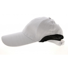 Cody Long Visor Cotton Cap in White - Traclet