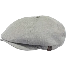 Light Gray Cotton Jamaica Flat Cap - Barts Reference: 10207 | Traclet Hat Shop