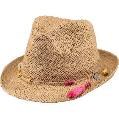 Natural Paper Straw Amethyst Trilby Hat - Barts Reference: 10223 | Traclet Hat Shop