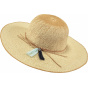 Alecan Natural Paper Straw Wide Brim Hat - Barts