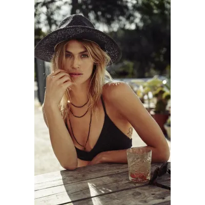 Black Paper Straw Traveller Arday Hat - Barts  Reference: 10238 | Traclet Hat Shop