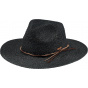 Black Paper Straw Traveller Arday Hat - Barts