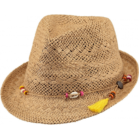 Chapeau Trilby Enfant Yabby Paille Papier Naturel- Barts
