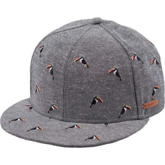 Kids Grey Cotton Pelican Pauk Snapback Cap - Barts