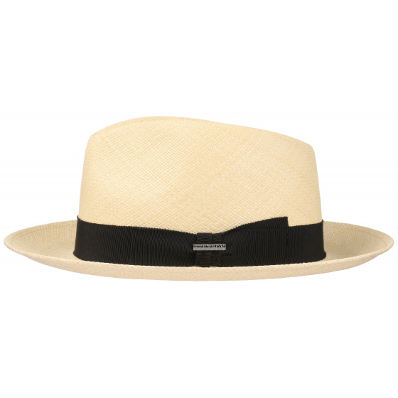 Natural Straw Panama Fedora Hat - Stetson