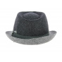 Trilby Cabbia Dark Grey Wool Hat- Traclet
