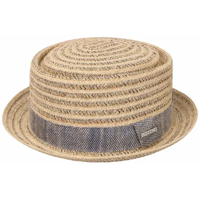 Natural Toyo & Viscose Porkpie Hat - Stetson Reference: 10270 | Traclet Hat Shop