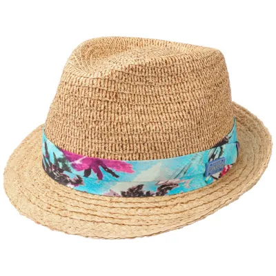 Natural Raffia Straw Trilby Hat - Stetson Reference: 10271 | Traclet Hatters