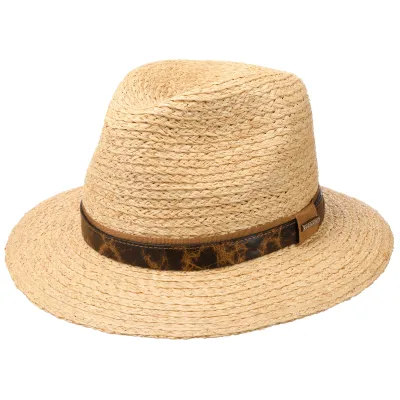 Chapeau Traveller Paille Raphia Naturelle- Stetson Reference : 10275 | Chapellerie Traclet